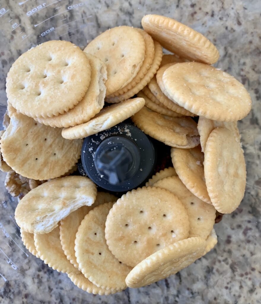 Ritz crackers for Key Lime Pie with Nut Crust