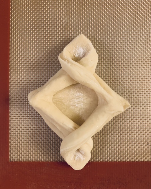 Shaping Delectable Apple Danish