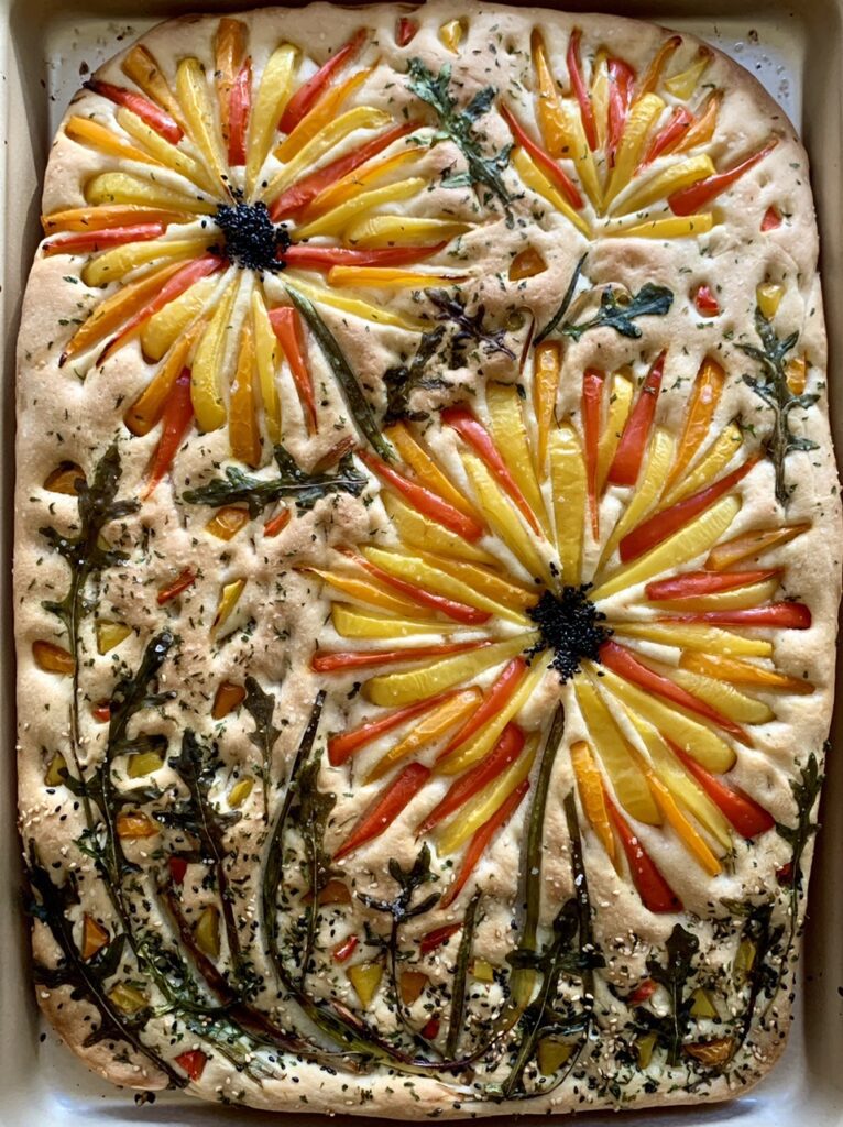 Colorful Garden Focaccia