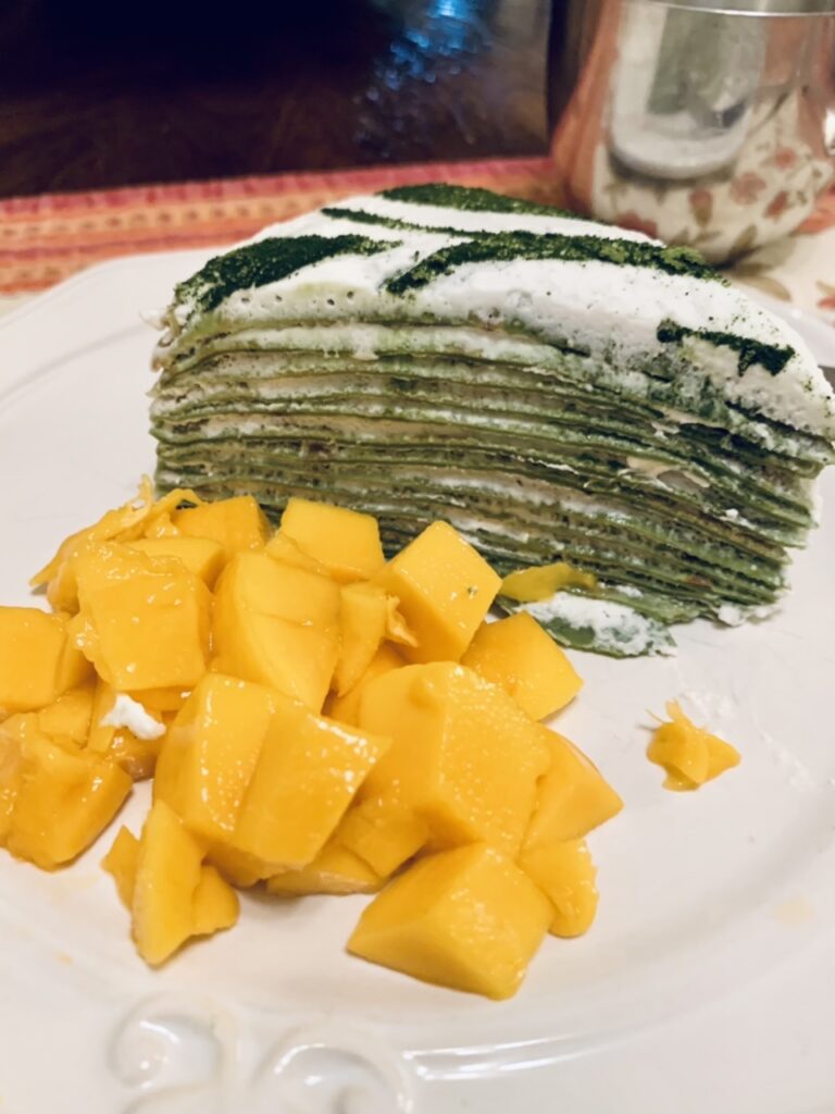 Matcha Mille Crepe Cake