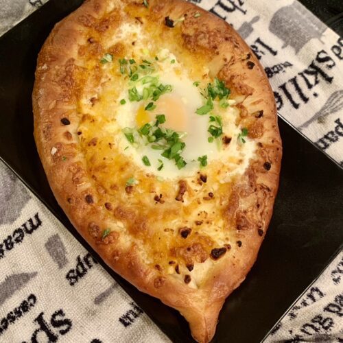 Adjaruli Khachapuri (Georgian Cheese Bread)