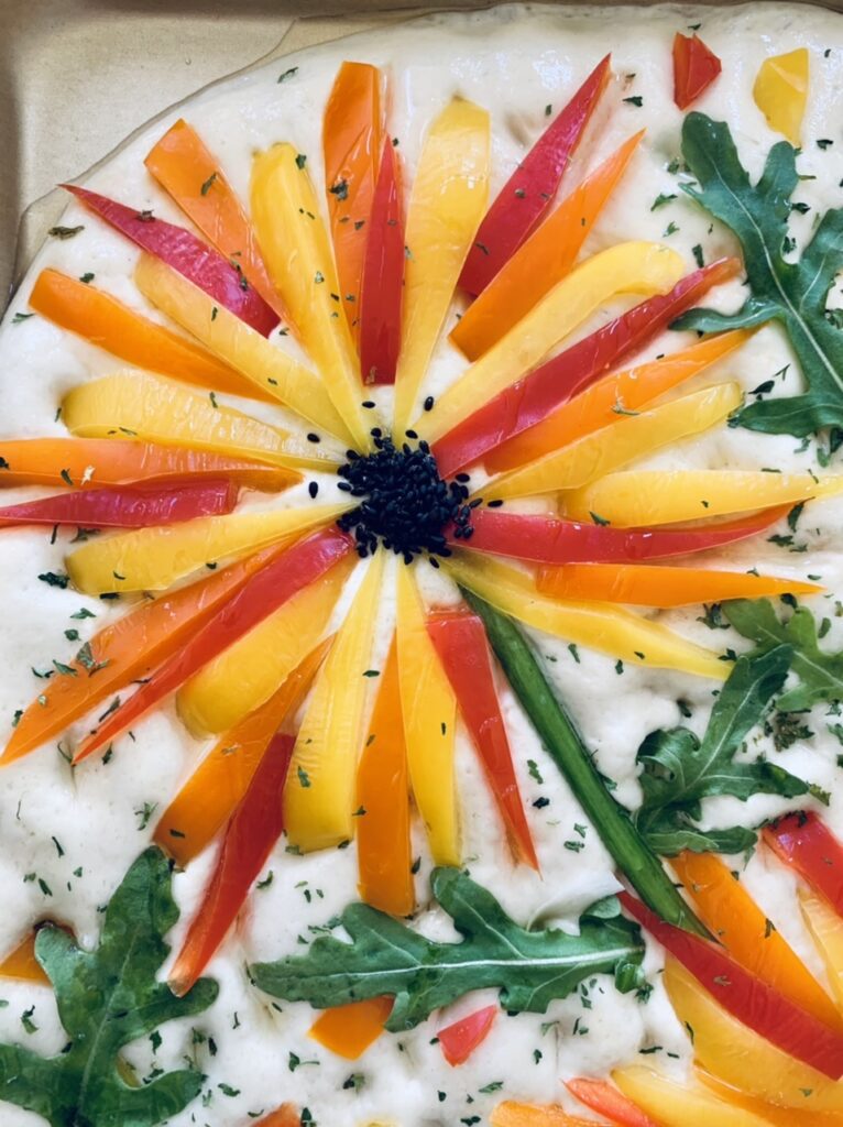 Colorful Garden Focaccia