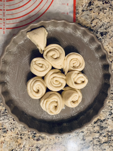 Shaping Festive Butter Bread