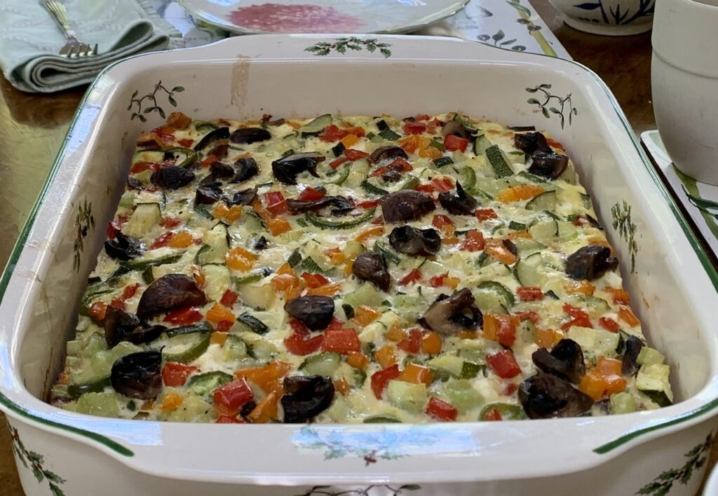 Colorful Veggies and Sweet Potatoes Casserole