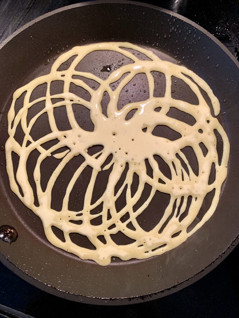 Malaysian Roti Jala (Lacy Net Crepe)