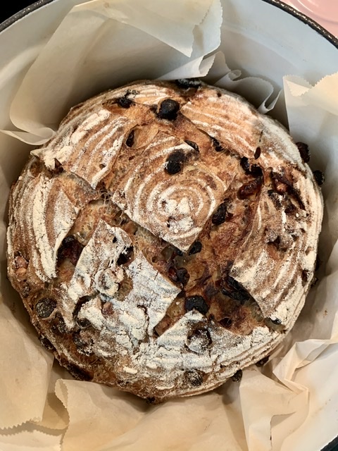 Easy No Knead Fruits and Nuts Artisan Bread