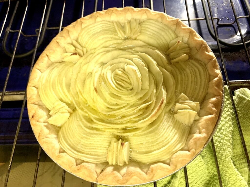 Baking the Apple Tart