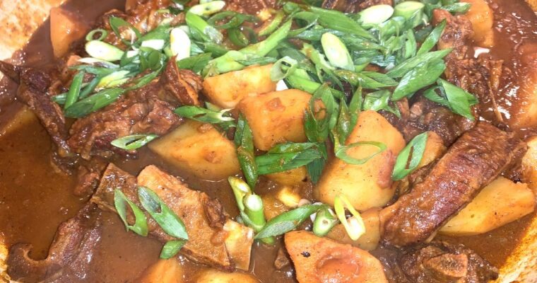 Jacques Pepin’s Amazing Spicy Lamb Curry with Apples and Potatoes
