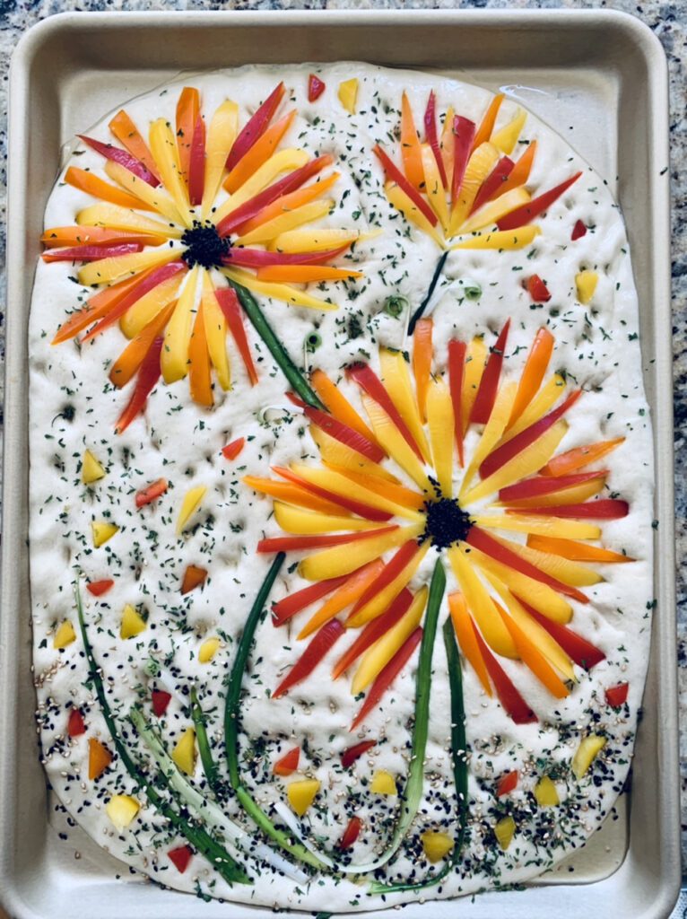Colorful Garden Focaccia